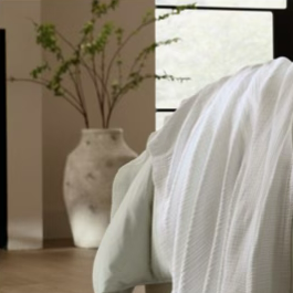 Boll & Branch throw blanket
