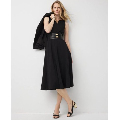 WHBM Ponte Midi Dress